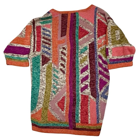 Peruvian Connection Multicolor Pima Cotton Cardigan Jacket XS - Picture 7 of 7